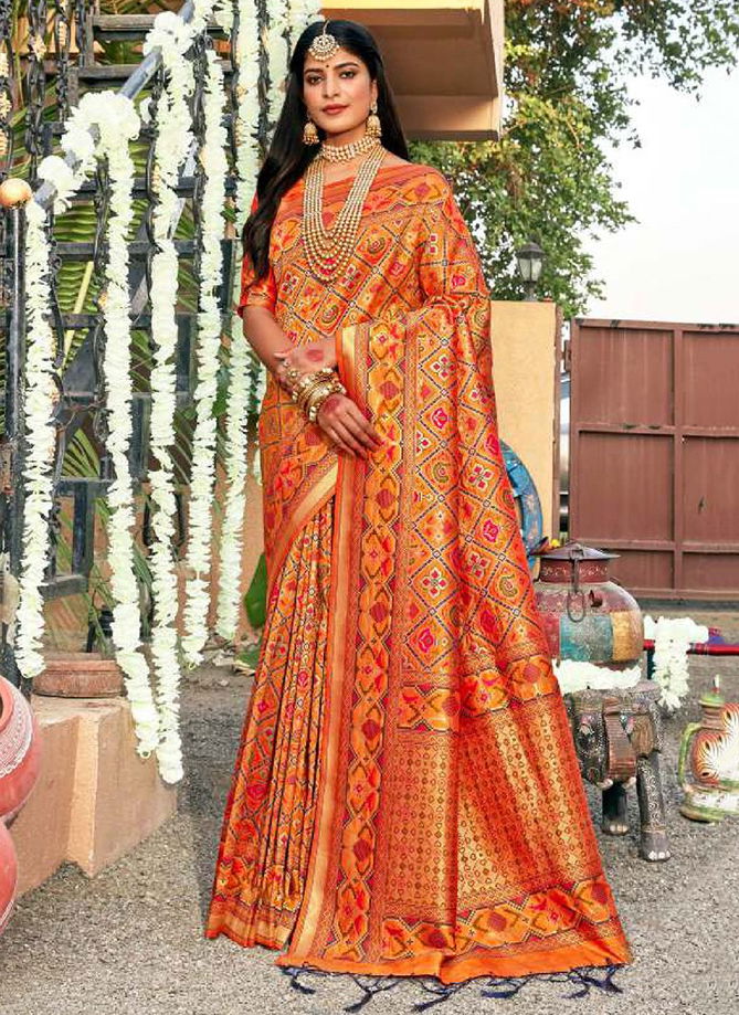 B FINE PATOLA Stylish Latest Fancy Designer Party And Wedding Wear Heavy Silk Saree Collection